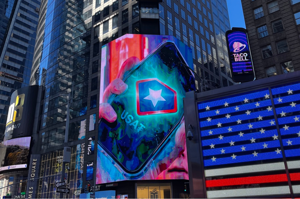 USAT Leverages Times Square Crowd to Demonstrate Instant Digital Dollar Payments