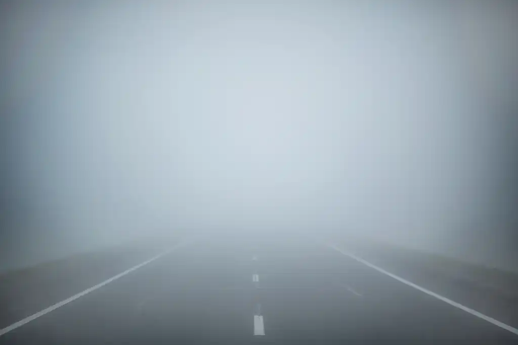 misty road