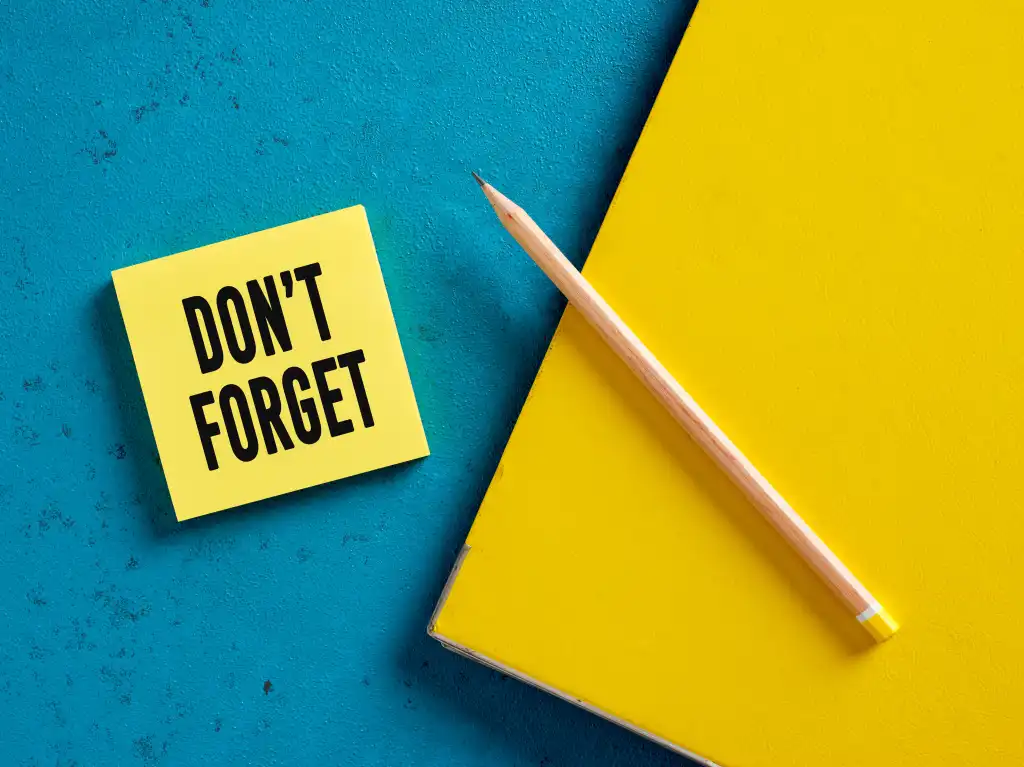 Reminder, to-do, calendar. The words "don